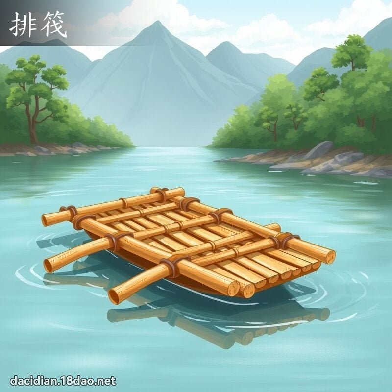 排筏 - 国语大辞典配图