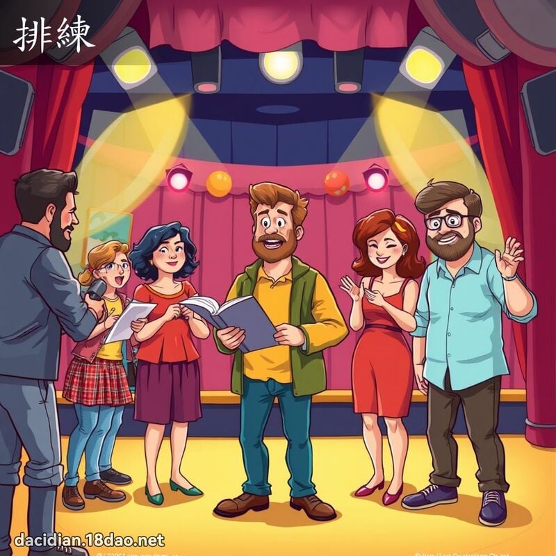 排练 - 国语大辞典配图