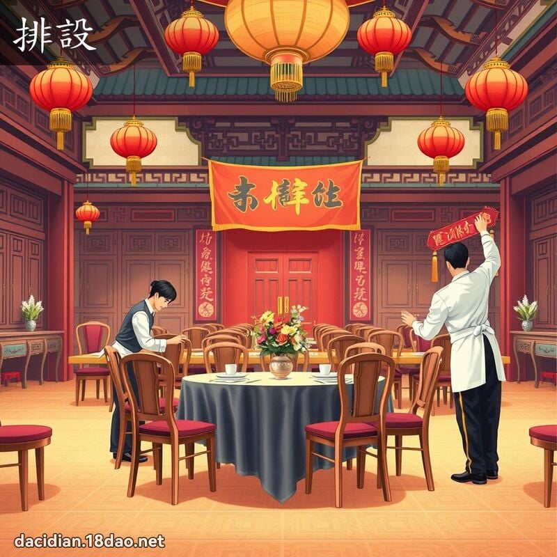 排设 - 国语大辞典配图