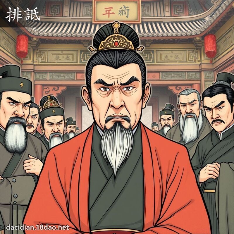 排詆 - 国语大辞典配图