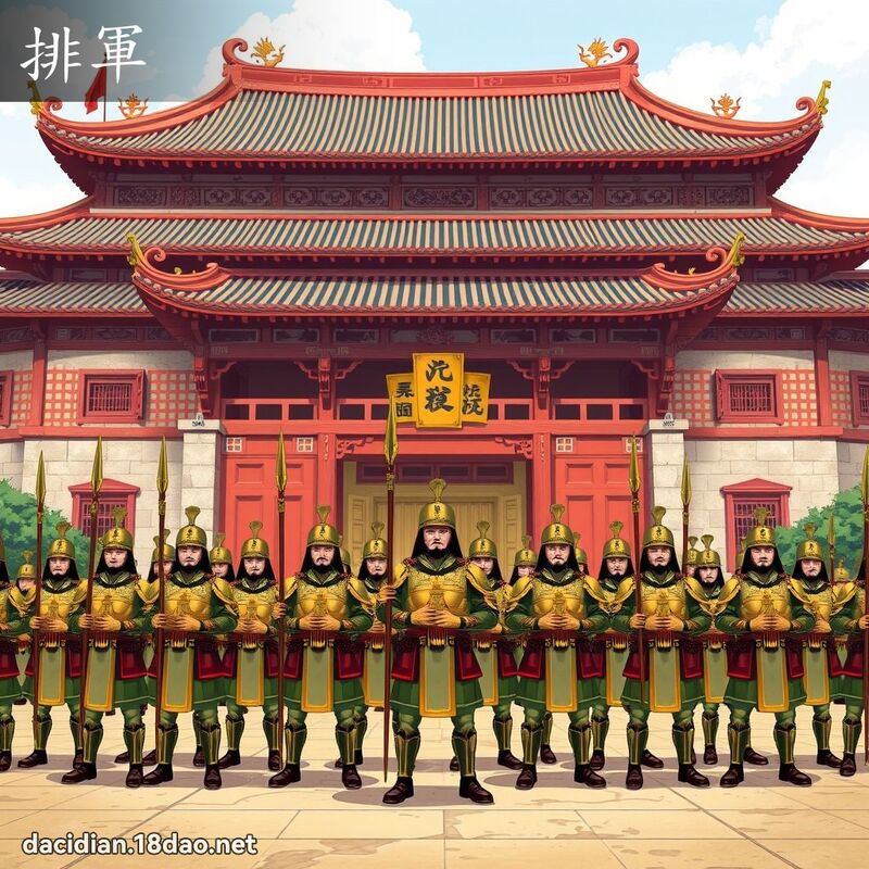 排軍 - 國語大辭典配圖