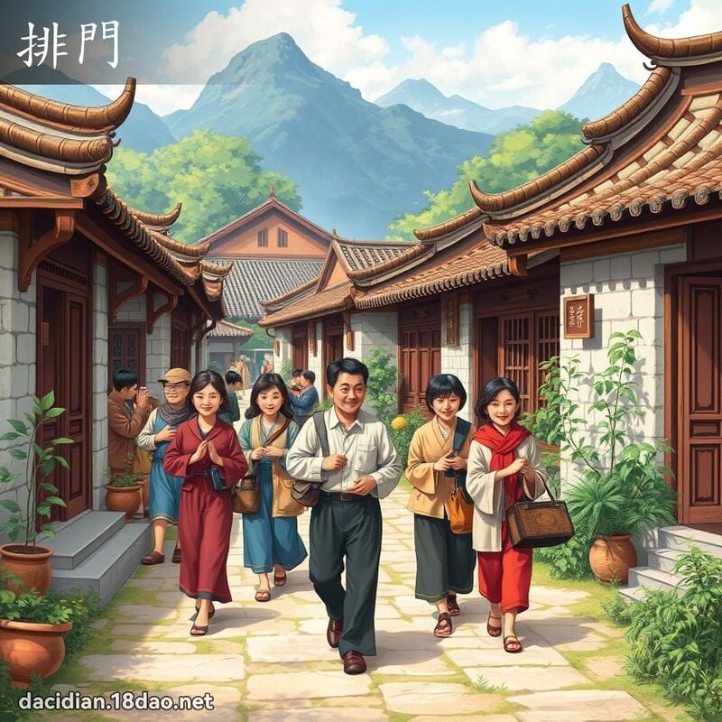 排门 - 国语大辞典配图