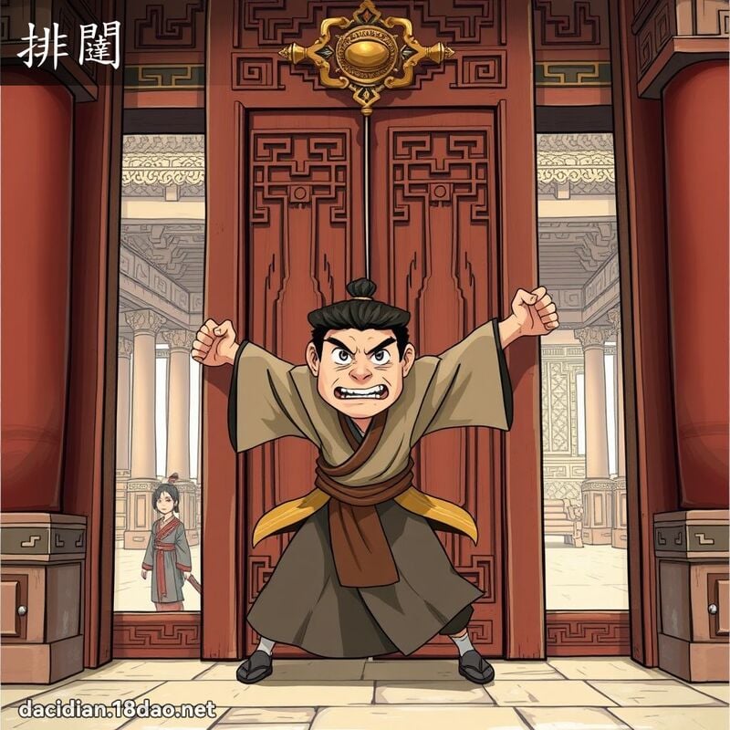 排闥 - 国语大辞典配图