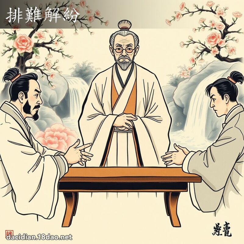 排難解紛 - 國語大辭典配圖