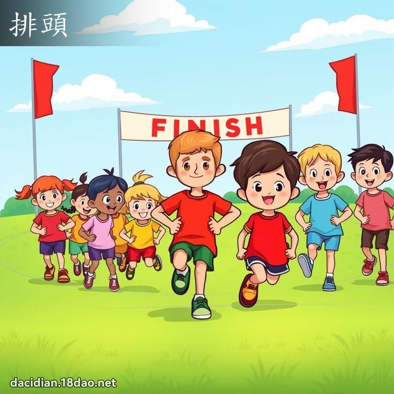 排头 - 国语大辞典配图