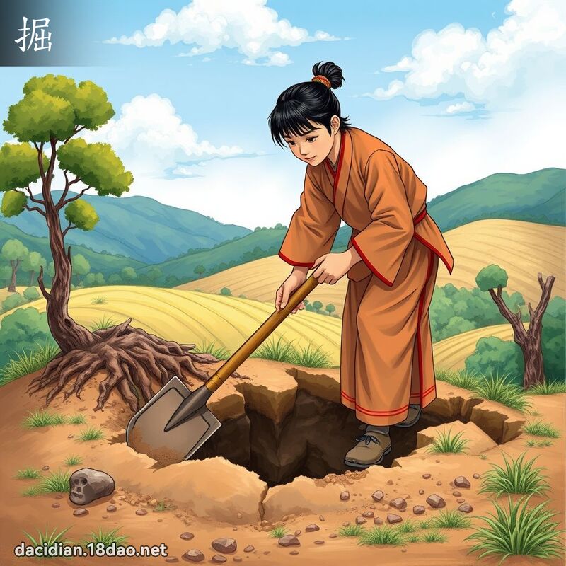 掘 - 国语大辞典配图