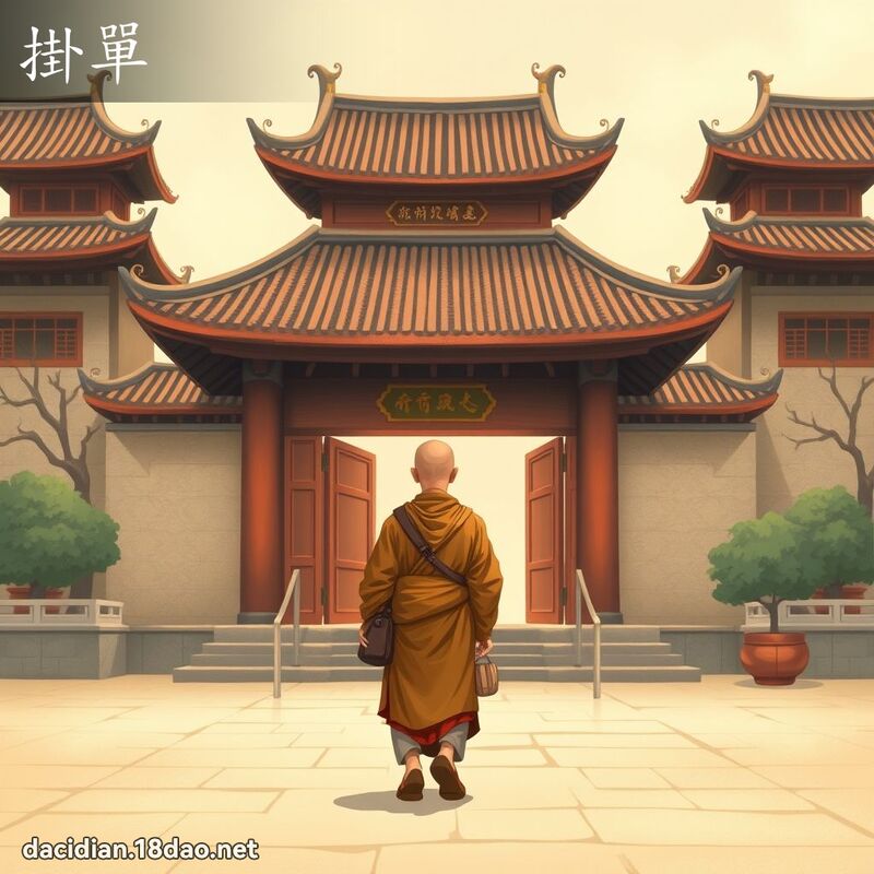 掛单 - 国语大辞典配图