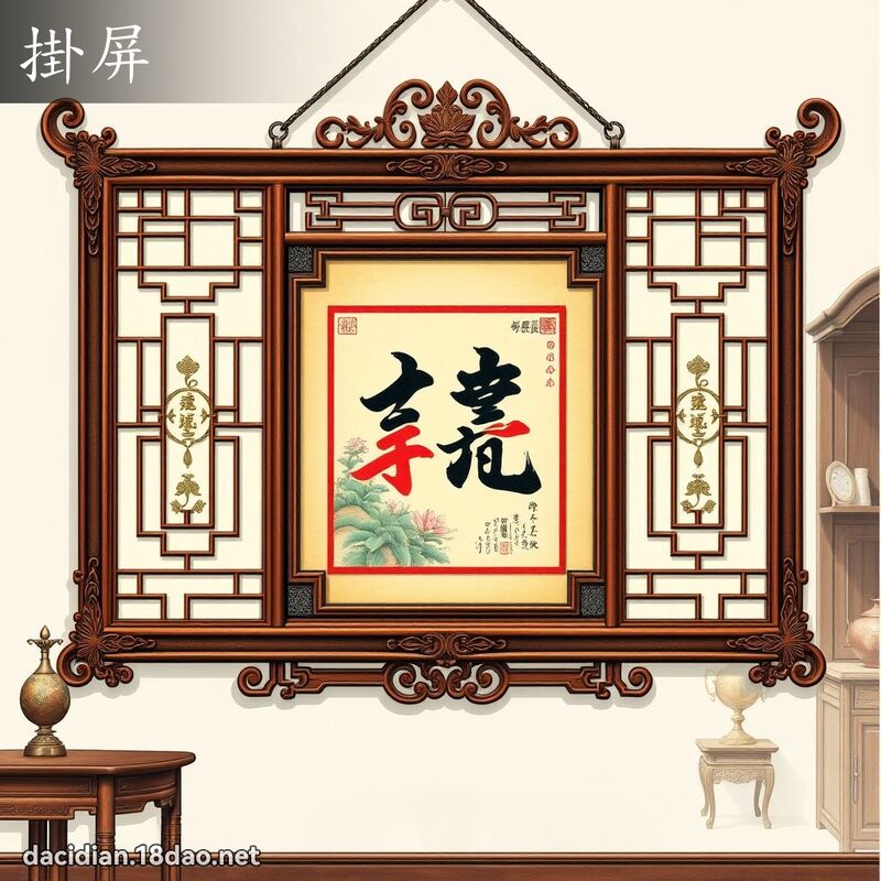 掛屏 - 国语大辞典配图