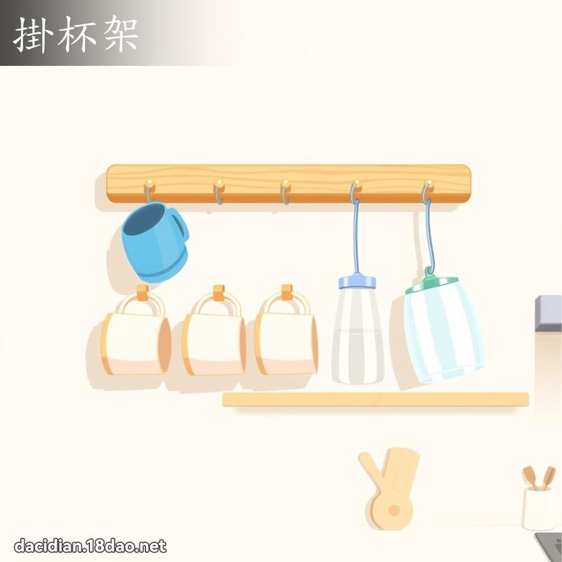 掛杯架 - 國語大辭典配圖