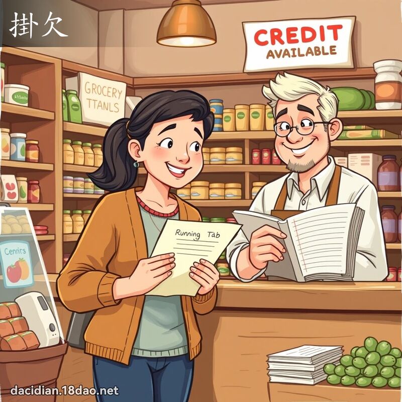 掛欠 - 國語大辭典配圖