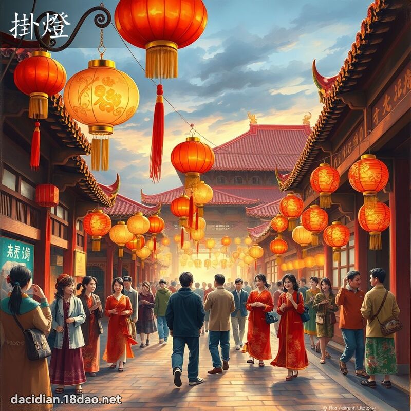掛燈 - 國語大辭典配圖