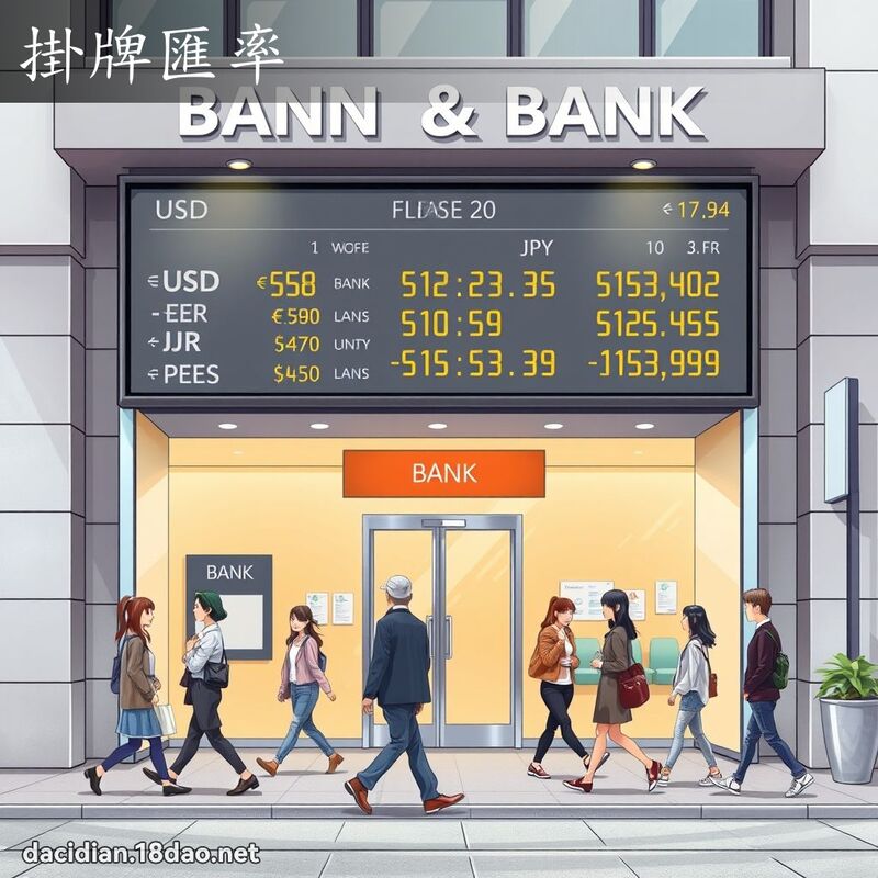 掛牌匯率 - 國語大辭典配圖
