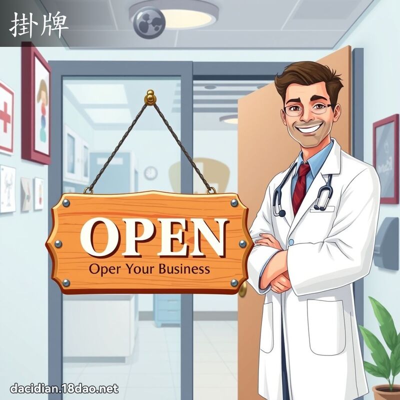 掛牌 - 国语大辞典配图