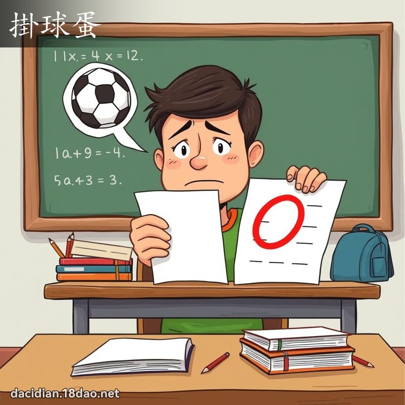 掛球蛋 - 國語大辭典配圖