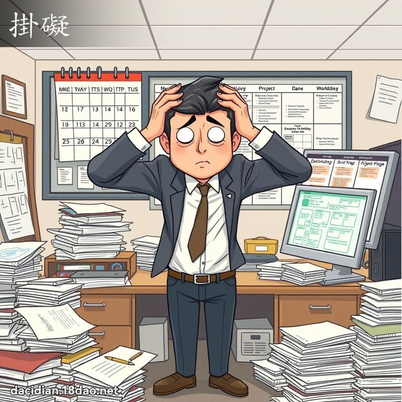 掛礙 - 國語大辭典配圖