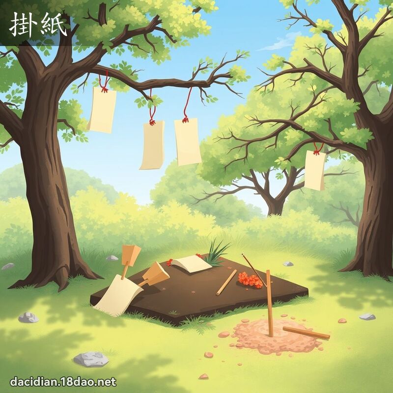 掛紙 - 國語大辭典配圖