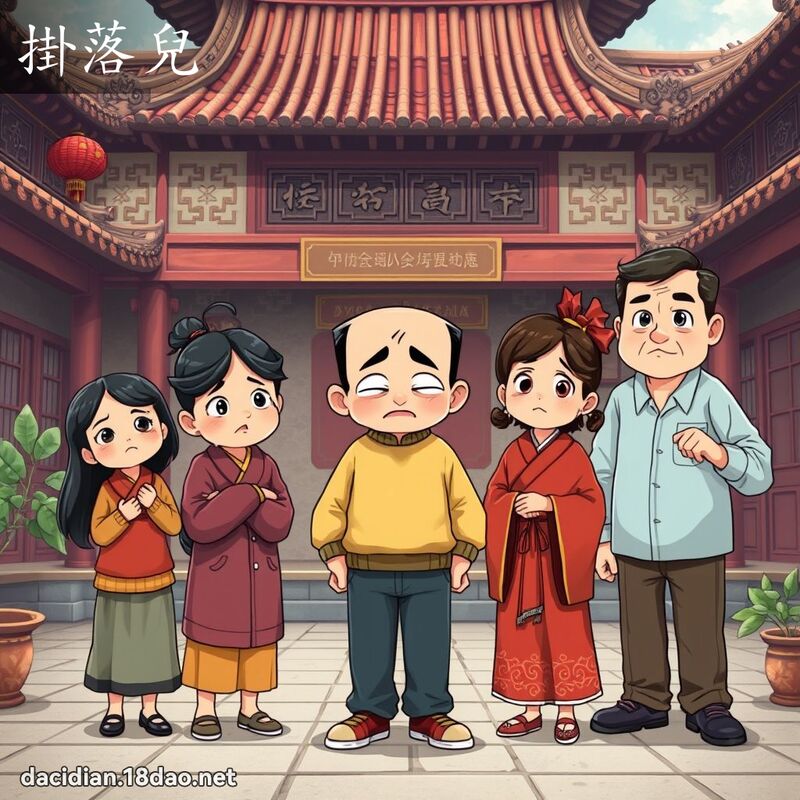 掛落兒 - 國語大辭典配圖