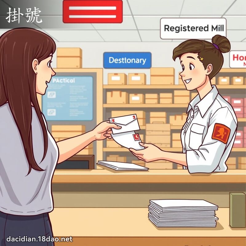 掛号 - 国语大辞典配图