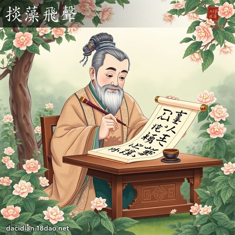 掞藻飛聲 - 國語大辭典配圖