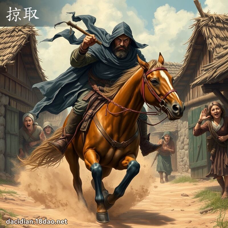 掠取 - 國語大辭典配圖