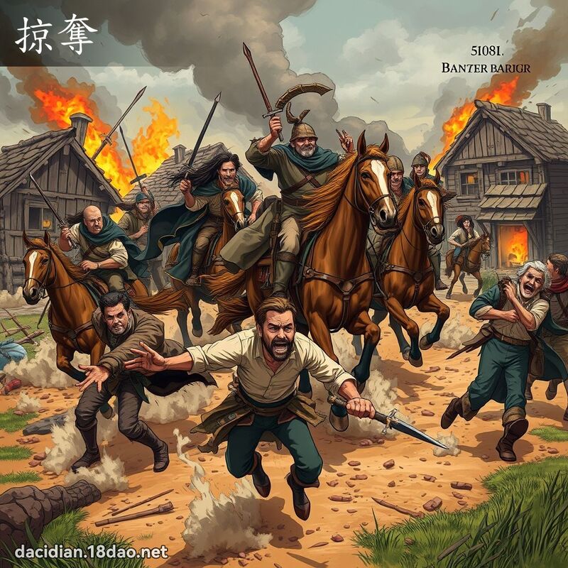 掠夺 - 国语大辞典配图