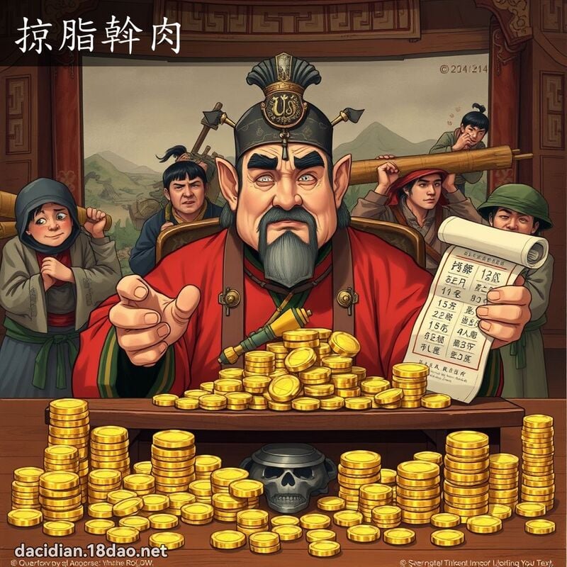 掠脂斡肉 - 國語大辭典配圖