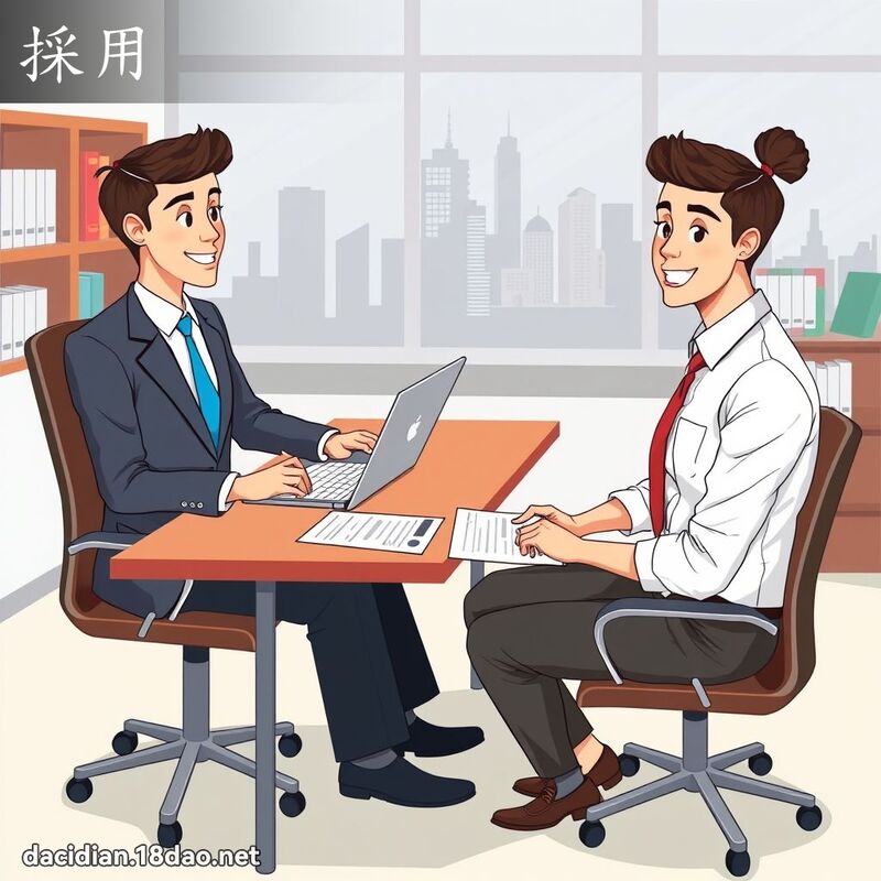 採用 - 国语大辞典配图