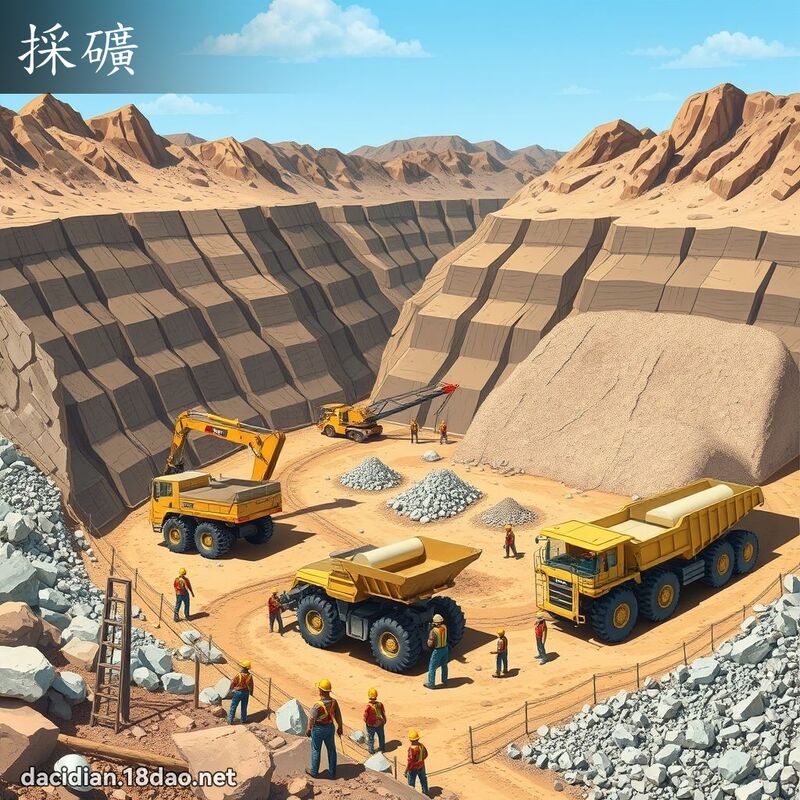 採礦 - 國語大辭典配圖