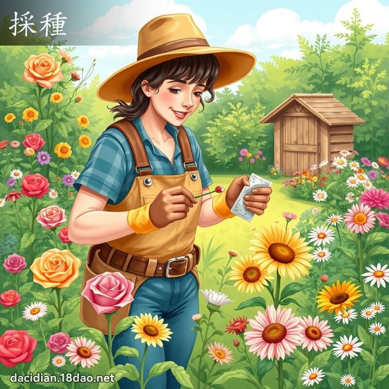 採種 - 國語大辭典配圖
