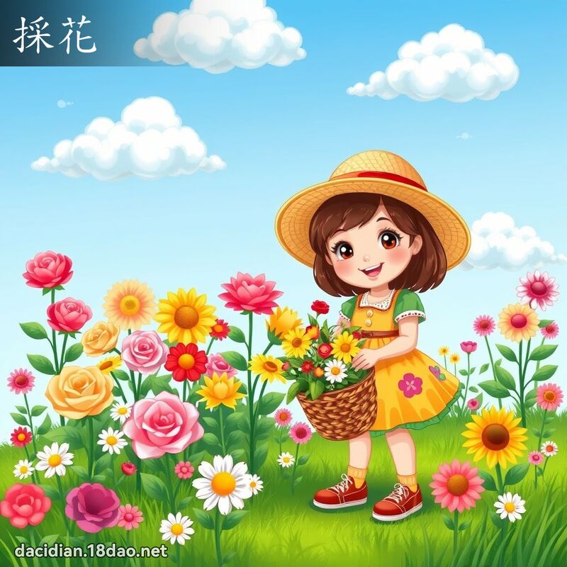 採花 - 國語大辭典配圖