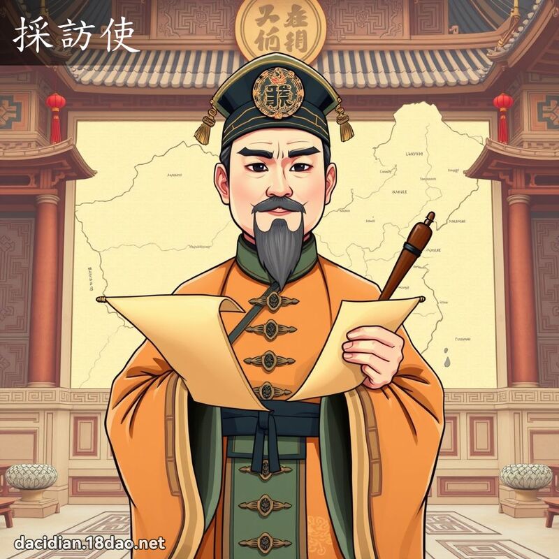 採訪使 - 國語大辭典配圖