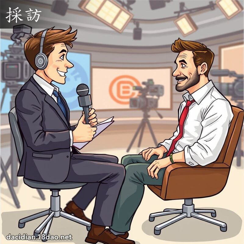 採访 - 国语大辞典配图