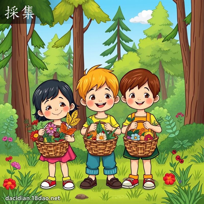 採集 - 國語大辭典配圖