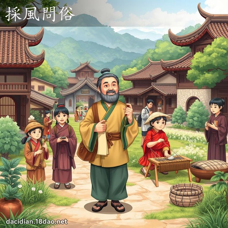 採風問俗 - 國語大辭典配圖