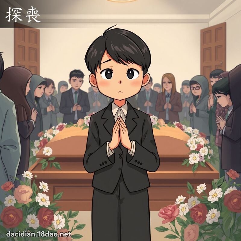 探喪 - 國語大辭典配圖