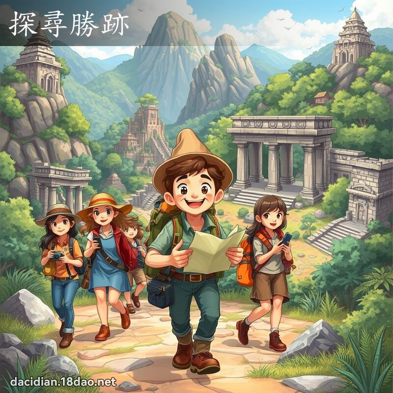 探寻胜跡 - 国语大辞典配图