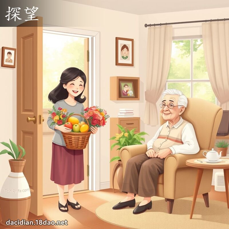 探望 - 國語大辭典配圖