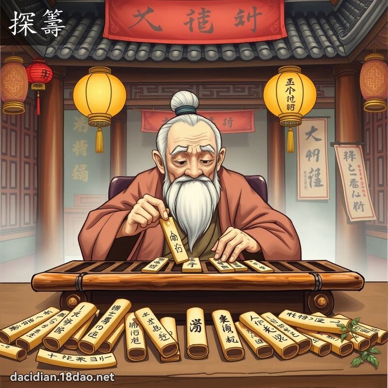 探筹 - 国语大辞典配图