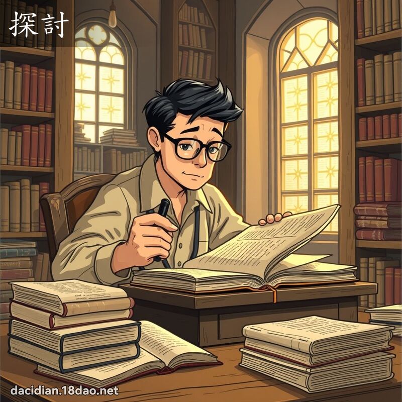 探討 - 国语大辞典配图