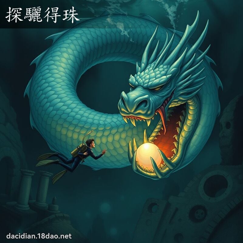 探驪得珠 - 國語大辭典配圖