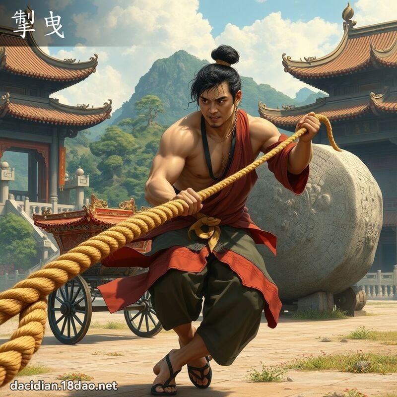掣曳 - 国语大辞典配图