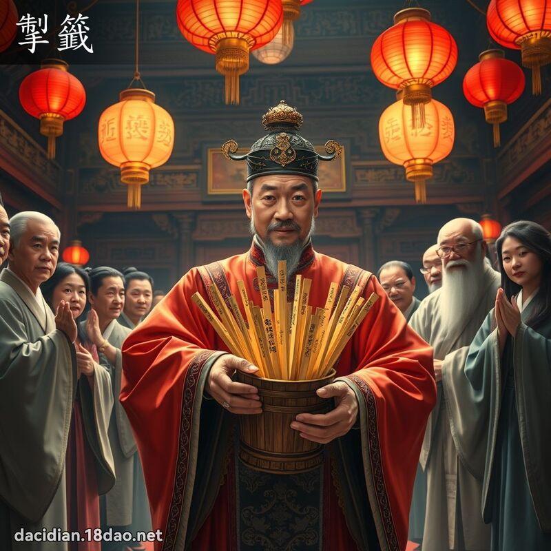 掣籤 - 國語大辭典配圖
