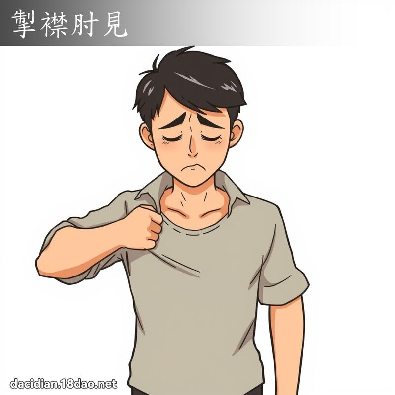 掣襟肘見 - 國語大辭典配圖