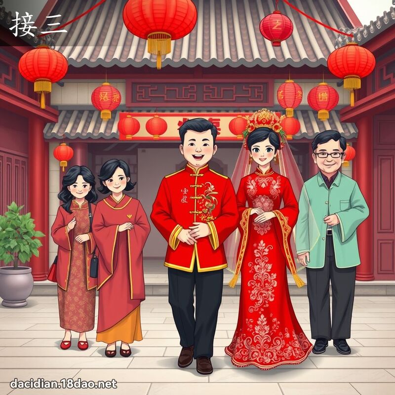 接三 - 國語大辭典配圖