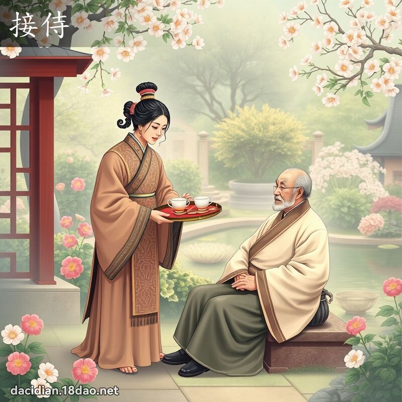 接侍 - 国语大辞典配图