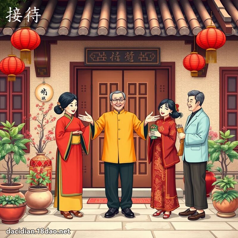 接待 - 国语大辞典配图