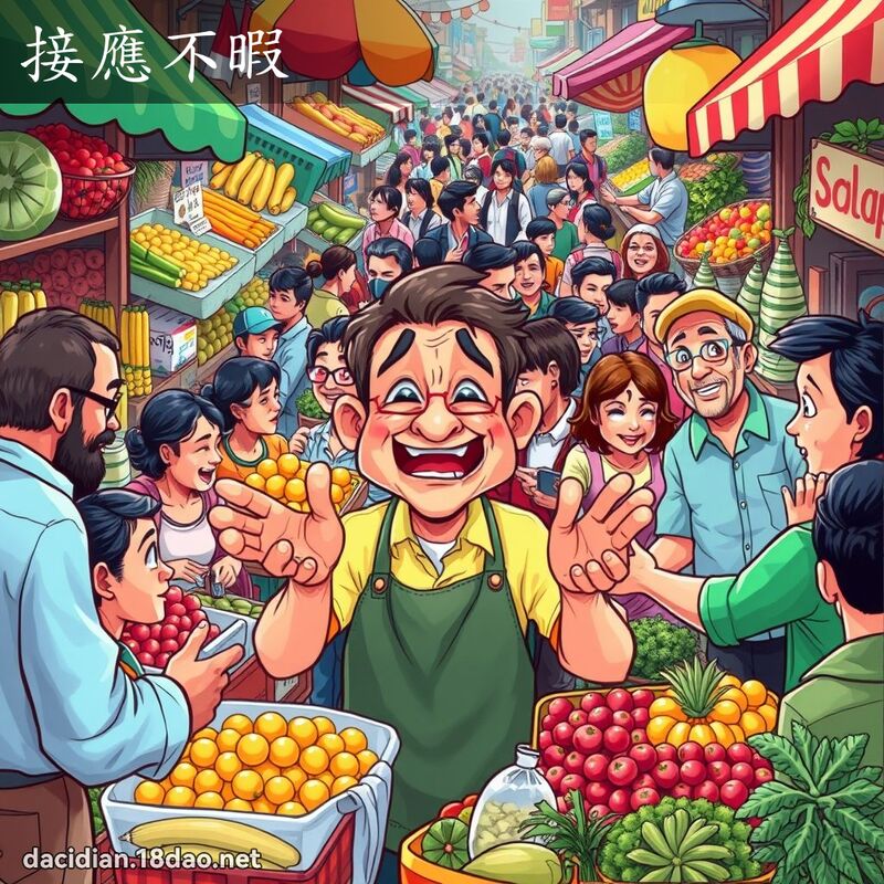 接应不暇 - 国语大辞典配图