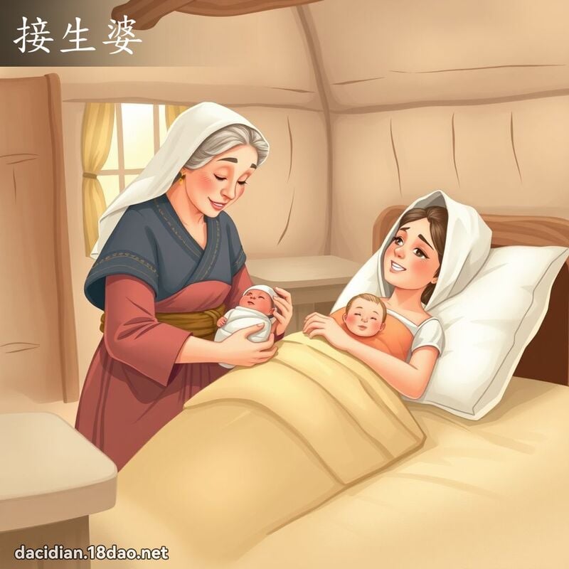 接生婆 - 国语大辞典配图