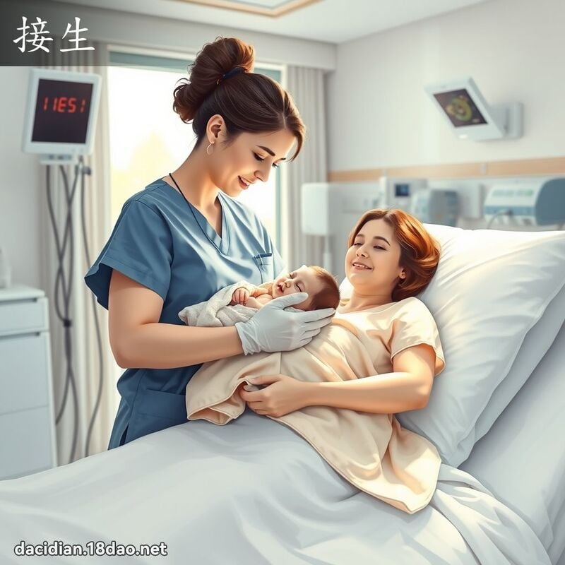 接生 - 国语大辞典配图