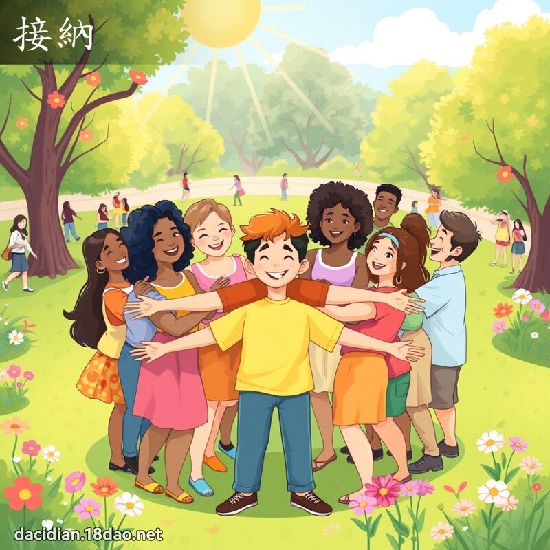 接纳 - 国语大辞典配图